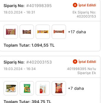 Migros Siparişleri İptal Ediyor