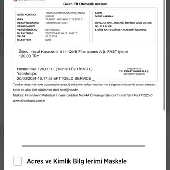 Kıta Vakfı (Yardım Başvurusu) Gizemli Yardım Talebi Ve Şüpheli Banka İşlemleri