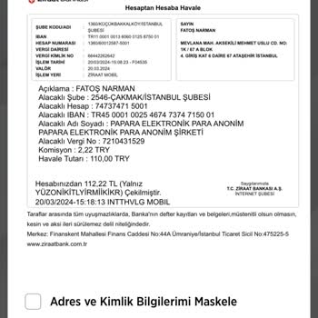 Kıta Vakfı (Yardım Başvurusu) Gizemli Yardım Talebi Ve Şüpheli Banka İşlemleri