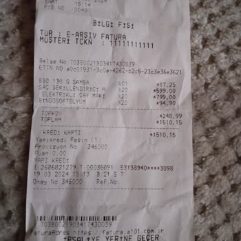 A101 Ürün Değişim İade Sorunu