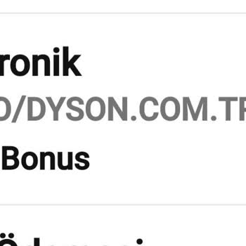 Dyson.com.tr Ve Dyson İnternet Sitesinden Şikayetçiyim