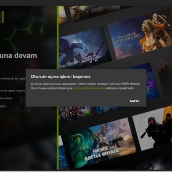 GeForce NOW powered by GAME+ Oturum Açma Sorunu: Yardım İsteği