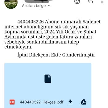 Sadenet Abonelik İptal Dilekçesi