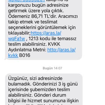 Aras Kargo'nun İlgisizliği Ve Teslimat Sorunları