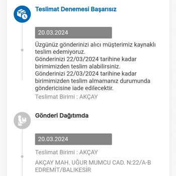 MNG Kargo Akçay Şubesi Adrese Teslim Edilmeyen Kargo