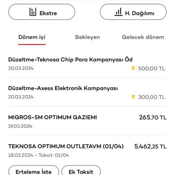 Akbank Harcamadan Kazanılan Chip Para Tekrar Ödeme Gözükmekte