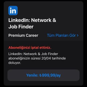 Linkedin Premium Ücret İadesi