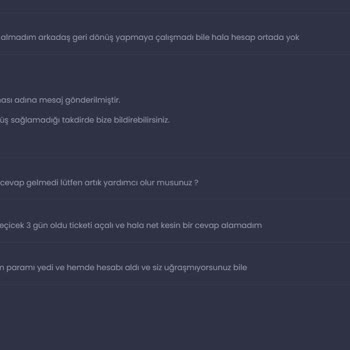 İtemsatis Destek Problemi