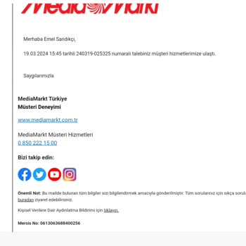 Media Markt, Bosch Orijinal Şarj Aletimi Kutudan Almış.