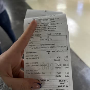 Ecrou Ürün Fiyat Şikayeti