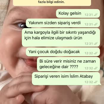 Anne_kalbi_elimde Sayfası Teslimat Mağduriyeti