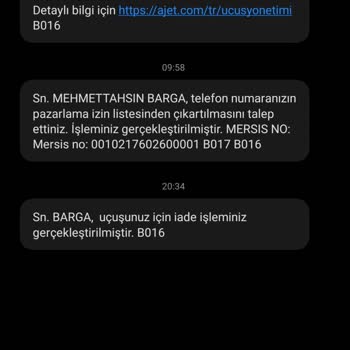 AJet (Anadolu Jet) İzinsiz Bilet İptali Ajet Obilet