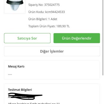 Çiçek Sepeti Girdiğim Adres Değişiyor Ürün Farklı Adrese Teslim Oluyor