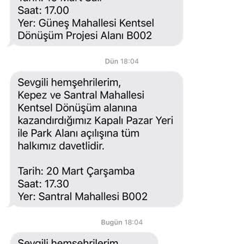 Antalya Büyükşehir Belediyesi M. Böcek Bitmek Bilmeyen Mesajları