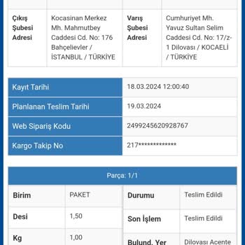 Sürat Kargo Kargomu Teslim Etmiyor