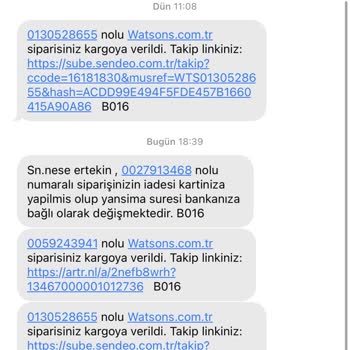 Watsons Evime Gelmeyen Ürünlerin İptal Olması