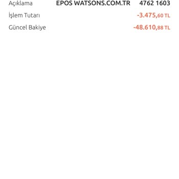 Watsons Evime Gelmeyen Ürünlerin İptal Olması