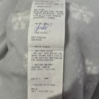 Bosch Hiçbir İşlem Yapmadan Paramı Aldılar