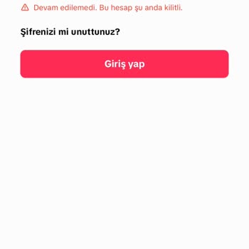 TikTok Hesap Kilitlenmesi Ve Açılmaması
