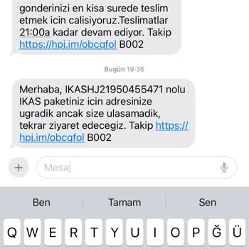 Hepsijet Evde Olmama Rağmen Adresinizde Bulamadık Denildi.