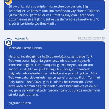 TurkNet İnternet Hizmeti Veremiyor.