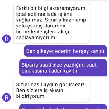 Getir İade Sıkıntısı Mağduriyeti