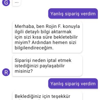 Getir İade Sıkıntısı Mağduriyeti