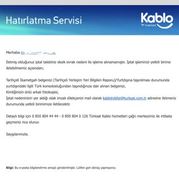 Göz Göre Göre Kandırdın TÜRKSAT Kablo Net!