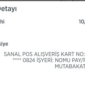 Nomupay Filsat TV Hesabım Benim Onayın Olmadan Para Çekti