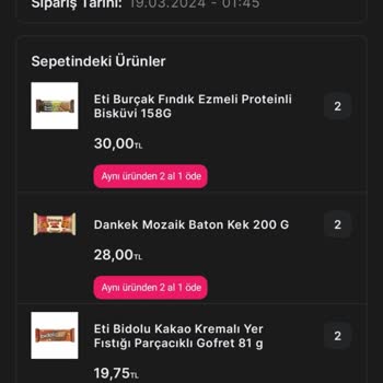 Migros Mardin Sipariş İptali