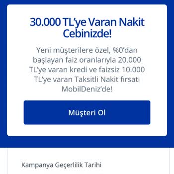 Denizbank Yeni Müşteri Kampanyaları Yanıltıyor