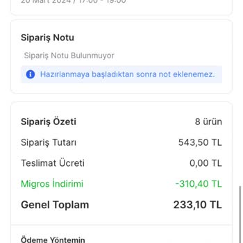 Tüketici Hakeme Migros Sanal Market
