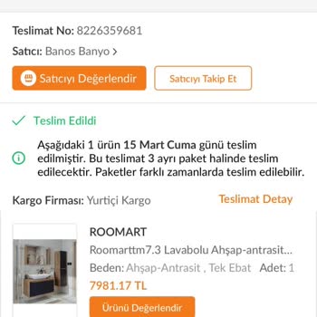 Trendyol'dan Ürünüme Ek Aldığım Montajix Montaj Hizmeti Yapılmadı.