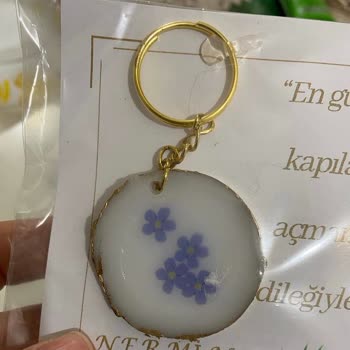Fatoşlugül Sanat Atölyesi Fatoslugul Epoksi Defolu Anahtarlık