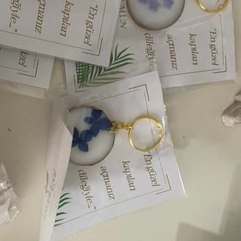 Fatoşlugül Sanat Atölyesi Fatoslugul Epoksi Defolu Anahtarlık