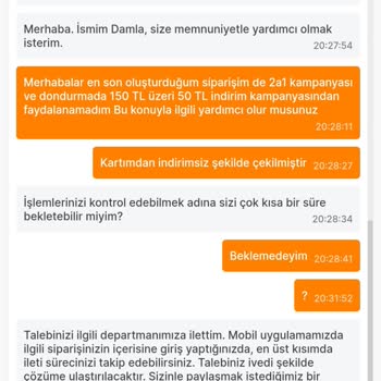 Migros Sanal Market Sorunu