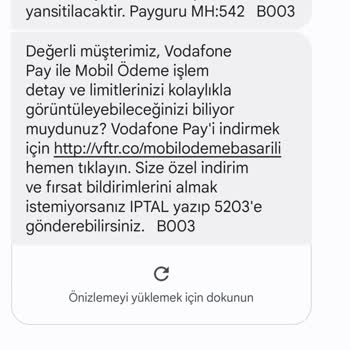 Vodafone Mobil Ödeme Sorunu
