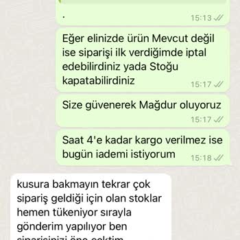 Shoebellas Ürünüm Kargoya Verilmiyor