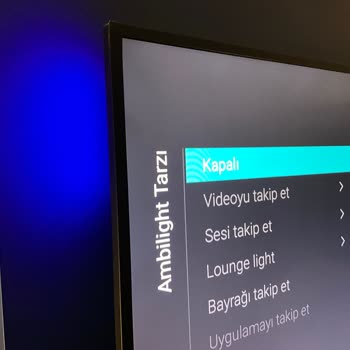Philips TV Ambilight Özelliğindeki 3 LED Kapanmıyor