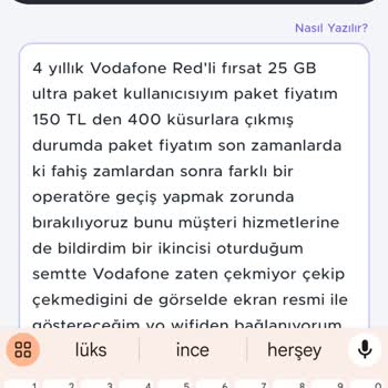 Vodafone Son Zamanlarda Ki Fahiş Artış Ve Zamlar