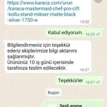 Karaca Züccaciye Karaca'dan Şikayetçiyim. Acil Çözüm.