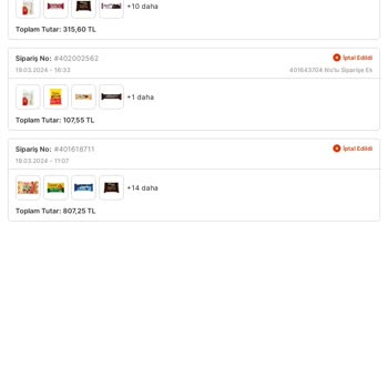 Migros Ürünlerimi Benim Haberim Olmadan İptal Etti