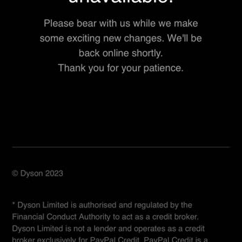 Dyson Online Sipariş Hatası