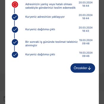 Aras Kargo Kargoyu Teslim Etmeme