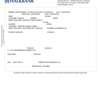 Halkbank Halk Banka İzinsiz Onaysız Konut Sigortası