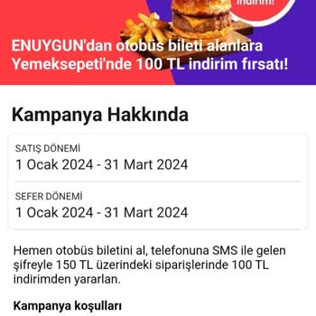 Enuygun Yemeksepeti Kodunu Vermedi