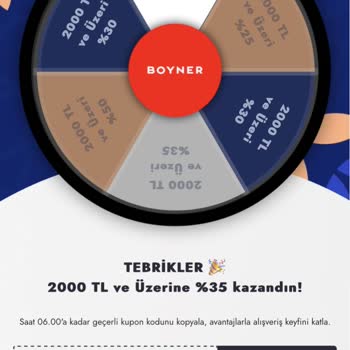 Boyner Hediye Çarkı Yalanı