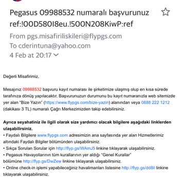 Pegasus Haklı Talebimi 50 Gündür İnceliyor