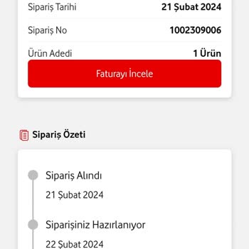 Vodafone Yanımda Üzerinden Alınan Cihazın Tarafıma Ulaştırılmaması