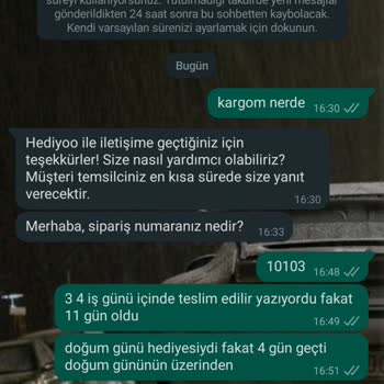 Hediyoo Teslimat Ve İletişimde Yaşanan Sorunlar